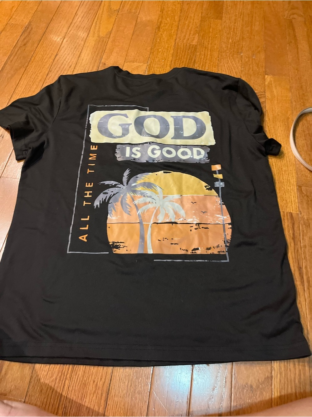 God Is Good Black Graphic T‑Shirt